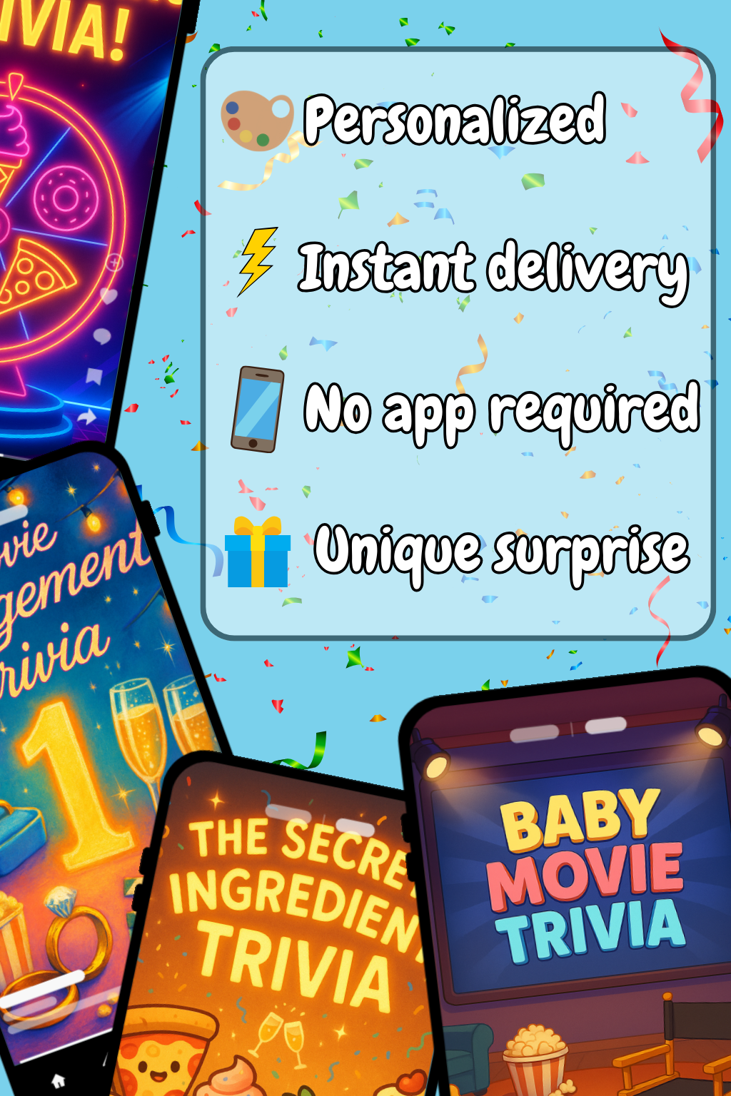 Pregnancy Announcement Trivia Game | Tiny Clues