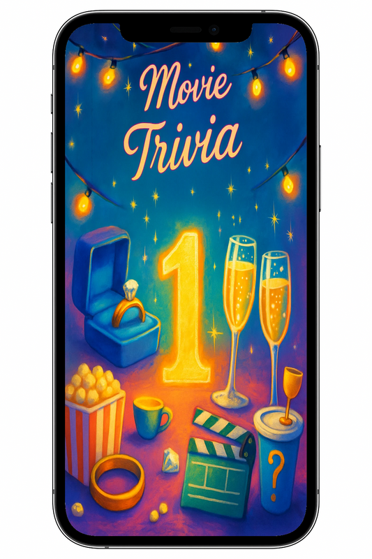 Engagement Announcement Trivia Game | Movie Themed Edition